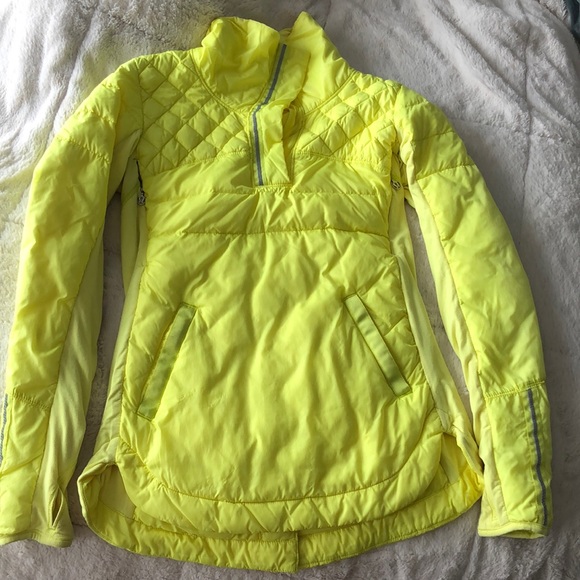 lululemon athletica Yellow Puffer Jacket - Picture 1 of 6